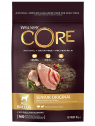 Wellness Core сухой корм для пожилых собак всех пород с индейкой и курицей 10 кг