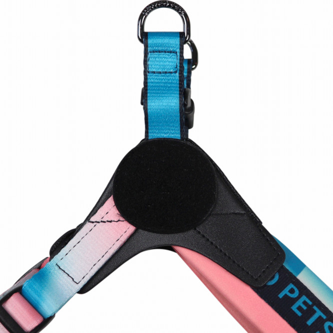 United Pets Complete me 3.5 - XL шлейка для собак, 48-64 см, розово-голубой тай-дай