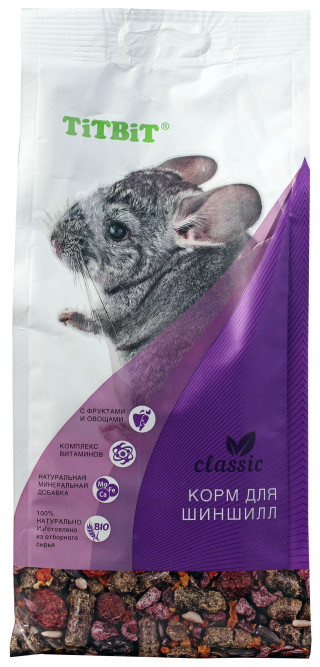 TiTBiT Classic корм для шиншилл - 500 г