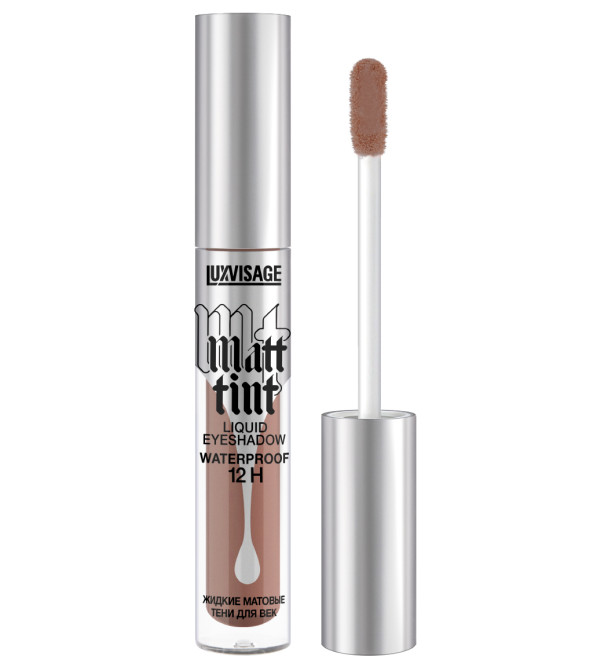 LUXVISAGE жидкие матовые тени для век Matt Tint Waterproof 12H, тон 109 Soft Brown