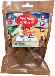 Родные Корма лакомство для собак мелких пород рубец говяжий, сушеный в дровяной печи - 35 г