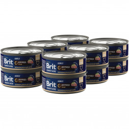 Brit Premium by Nature консервы для кошек с курицей и сыром - 100 г х 12 шт