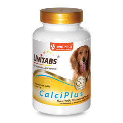 Unitabs CalciPlus витамины с Q10 для собак - 100 табл.