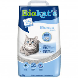 Biokat’s Bianco наполнитель для кошачего туалета комкующийся белый - 5 кг