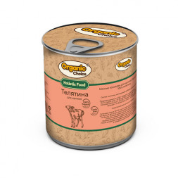 Organic Сhoice влажный корм для щенков 100% телятина в консервах - 340 г х 12 шт