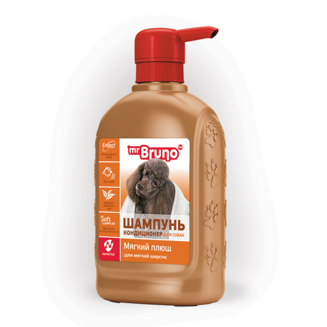 Mr.Bruno "Мягкий плюш" шампунь для собак с мягкой шерстью - 350 мл