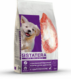 Statera сухой корм для щенков с цыпленком - 3 кг