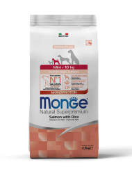 Monge Dog Speciality Line Monoprotein сухой корм для щенков мелких пород с лососем и рисом - 2,5 кг