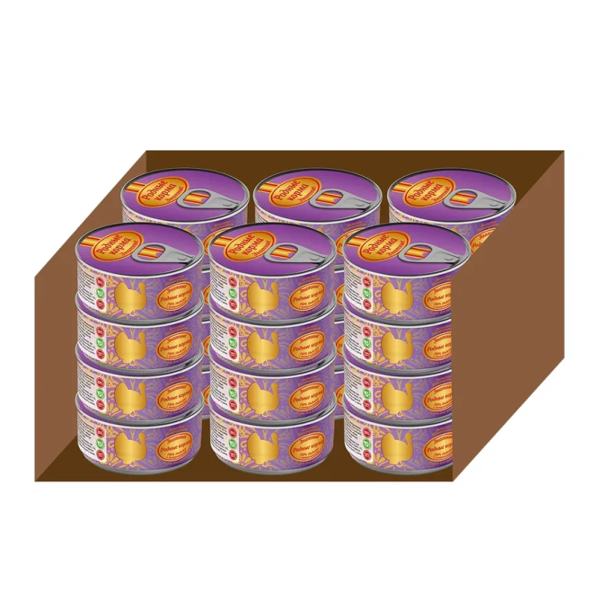 Консервы Родные Корма Знатные Индейка для кошек - 100 г х 24 шт