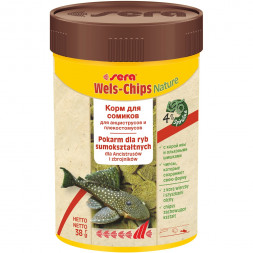Sera Wels Chips Корм для сомов &quot;прилипал&quot; - 38 гр
