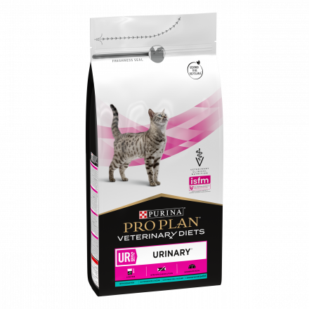 Purina Pro Plan Veterinary Diets UR St/Ox Urinary сухой корм для взрослых кошек с болезнями нижних отделов мочевыводящих путей с океанической рыбой - 1,5 кг