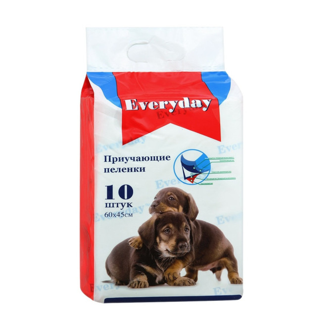Everyday впитывающие пеленки для животных гелевые, 60х45 см - 10 шт