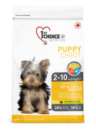 1st Choice Puppy Toy &amp; Small Breeds сухой корм для щенков миниатюрных и мелких пород с курицей - 1 кг