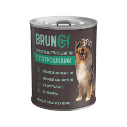 Brunch влажный корм для взрослых собак с потрошками в консервах - 340 г