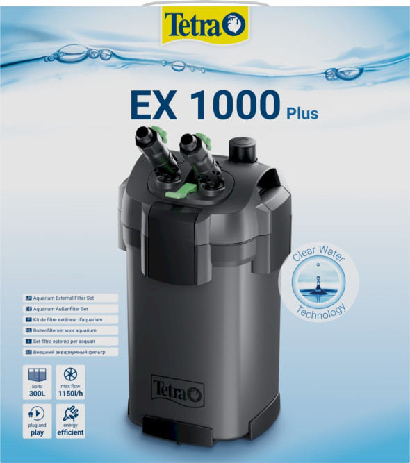 Tetra EX 1000 Plus Filter внешний фильтр для аквариумов 150-300 л
