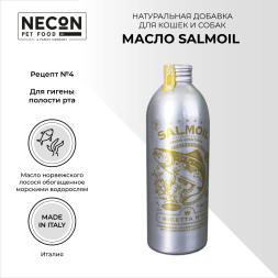 Necon Salmoil Odor Control Ricetta №4 лососевое масло для собак и кошек для уменьшения неприятного запаха из ротовой полости - 250 мл