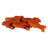 Лакомство Wanpy Dog для собак кусочки из нежного лосося в форме рыбок 100 г