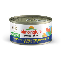 Almo Nature Legend Adult CatTuna&amp;Clams консервированный корм с цельными кусочками тунца и моллюсками в бульоне для взрослых кошек - 70 гр. х 24 шт.