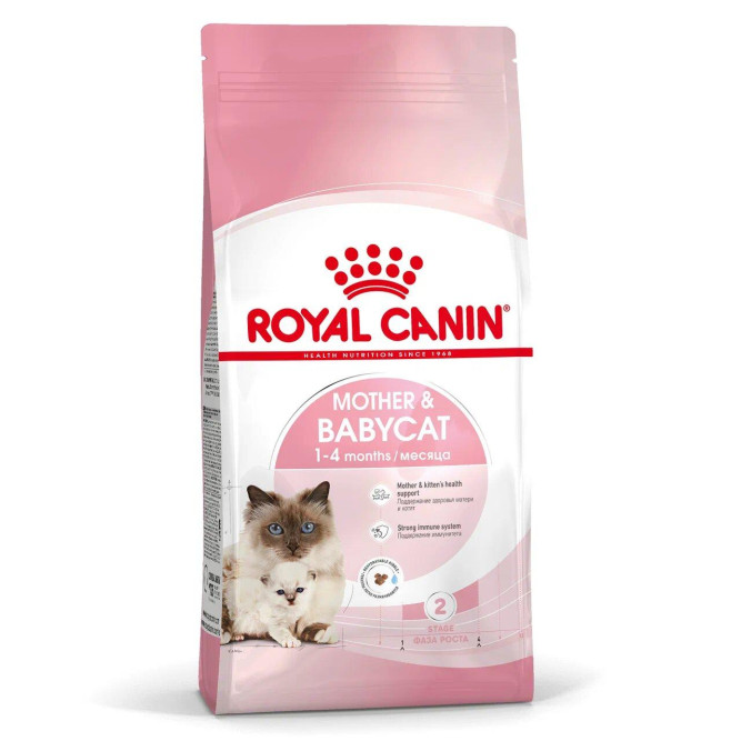 Royal Canin Mother &amp; Babycat сухой корм с птицей для котят в возрасте от 1 до 4 месяцев, для кошек в период беременности и лактации - 2 кг