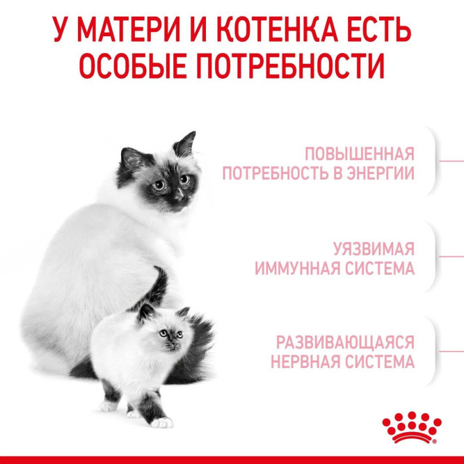 Royal Canin Mother &amp; Babycat сухой корм с птицей для котят в возрасте от 1 до 4 месяцев, для кошек в период беременности и лактации - 2 кг