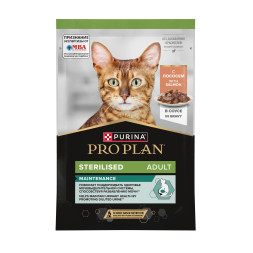 Purina Pro Plan Maintenance Sterilised влажный корм для взрослых стерилизованных кошек, с лососем в соусе, в паучах - 85 г х 26 шт