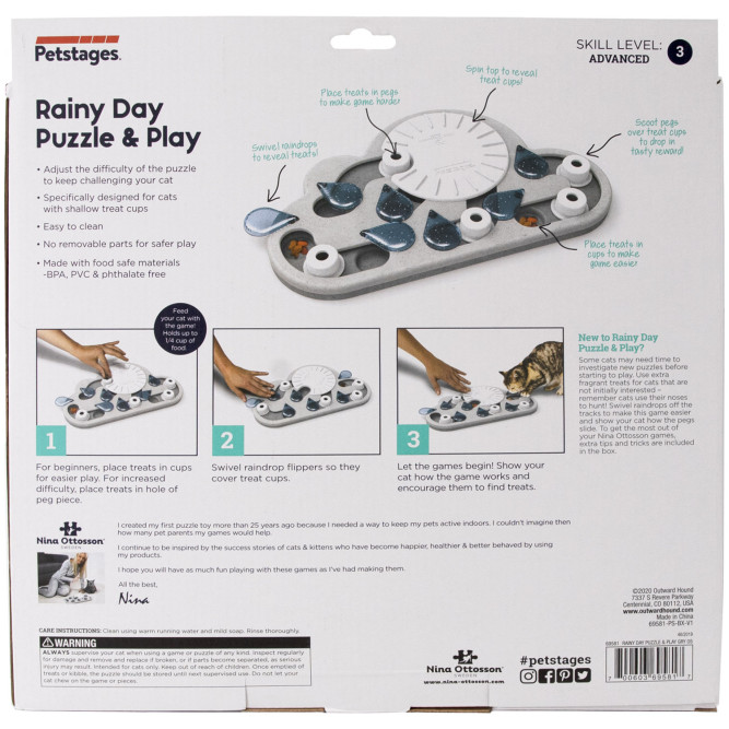 Nina Ottosson игра-головоломка для кошек "Капли дождя"