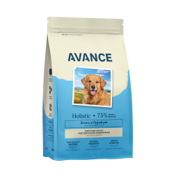 Avance Adult Sensitive сухой корм для взрослых собак с чувствительным пищеварением с лососем и бурым рисом  - 3 кг