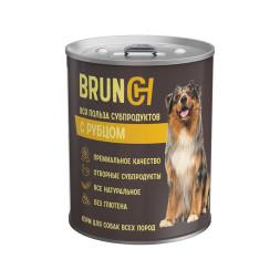 Brunch влажный корм для взрослых собак с рубцом в консервах - 340 г