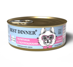 Best Dinner Exclusive Gastro Intestinal консервы для собак при проблемах пищеварения с телятиной и потрошками - 100 г