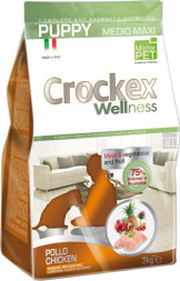 CROCKEX Wellness сухой корм для щенков средних и крупных пород с курицей и рисом - 3 кг