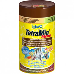 TetraMenu корм для всех видов рыб 4 вида мелких хлопьев 100 мл