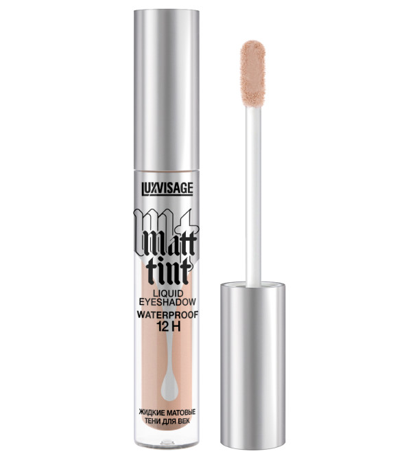 LUXVISAGE жидкие матовые тени для век Matt Tint Waterproof 12H, тон 101 Cream Beige