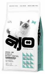 AJO Cat Sterile Weight Control сухой корм для стерилизованных кошек, для контроля веса, с курицей - 1,5 кг