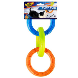NERF игрушка для собак кольца-грейфер, синий оранжевый желтый - 29 см