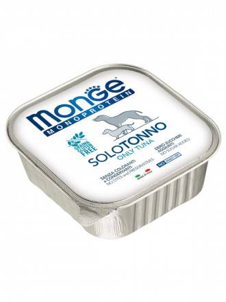 Monge Dog Monoprotein Solo влажный корм для взрослых собак c тунцом в ламистере 150 г (24 шт в уп)