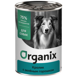 Organiх консервы для собак с кроликом и горохом - 400 г х 6 шт