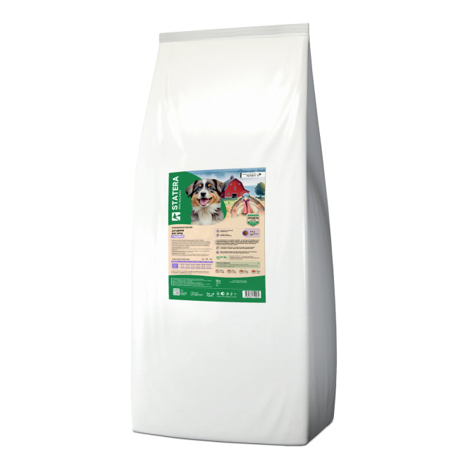 Statera сухой полнорационный корм для щенков всех пород, с индейкой - 15 кг