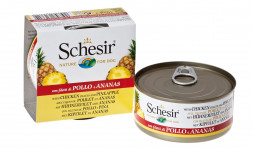 Schesir Dog Adult влажный корм для взрослых собак с цыпленком и ананасом в консервах - 150 г