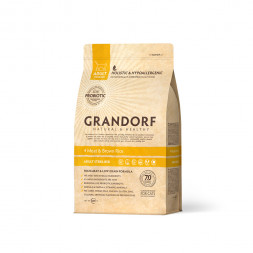 Grandorf 4meat &amp; Brown Rice Adult Sterilised сухой корм для стерилизованных кошек, четыре вида мяса с бурым рисом - 400 г