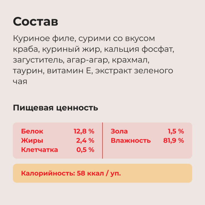 Inaba Ciao Can влажный дополнительный корм для взрослых кошек с куриным филе и сурими в желе, в консервах - 85 г х 24 шт