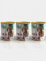 Консервы Frais Holistic Dog для собак мясное ассорти с печенью - 750 г х 3 шт