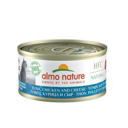 Almo Nature Legend Adult Cat Tuna, Chicken&amp;Cheese консервы с тунцом, курицей и сыром в бульоне для взрослых кошек - 70 гр. х 24 шт.