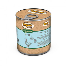 Organic Сhoice влажный корм для взрослых собак 100% утка в консервах - 340 г х 12 шт