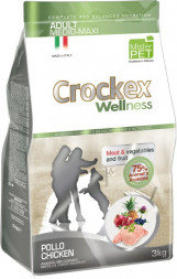 CROCKEX Wellness сухой корм для взрослых собак средних и крупных пород с курицей и рисом - 3 кг