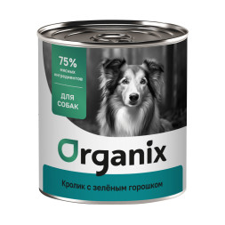 Organiх консервы для собак с кроликом и горохом - 750 г х 6 шт