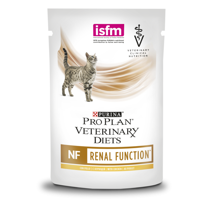 Purina Pro Plan Veterinary Diets NF Renal Function влажный корм для взрослых кошек при заболеваниях почек с курицей - 85 г х 10 шт