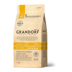 Grandorf 4meat &amp; Brown Rice Adult Sterilised сухой корм для стерилизованных кошек, четыре вида мяса с бурым рисом - 2 кг