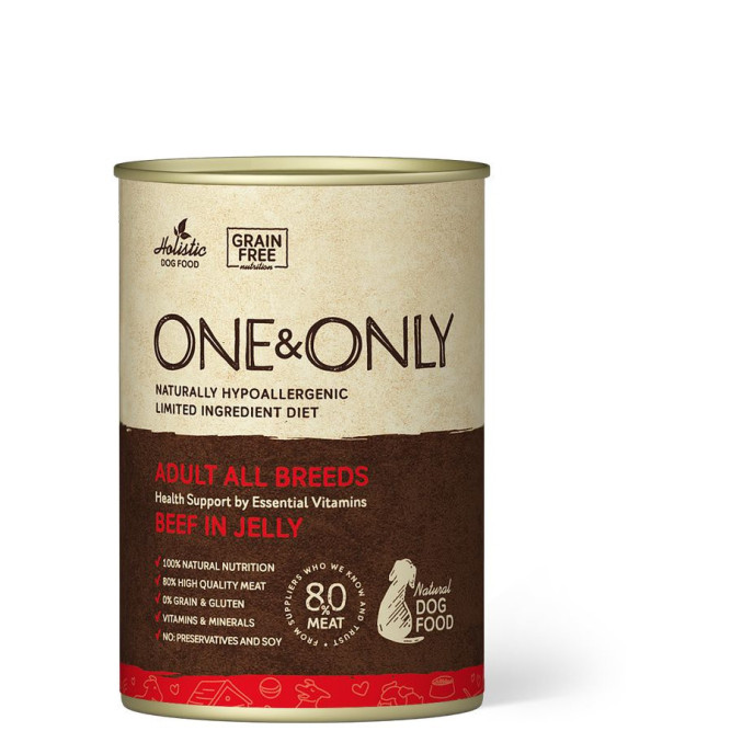 ONE&amp;ONLY Beef влажный корм для собак с говядиной в консервах - 400 г