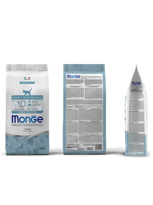 Monge Kitten Monoprotein сухой корм для котят с форелью 1,5 кг