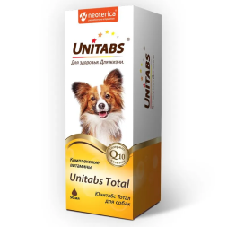 Unitabs Тотал витамины с Q10 для собак - 50 мл